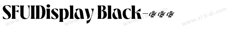 SFUIDisplay Black字体转换 SFUIDisplay Black字体转换